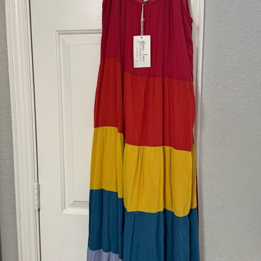 Grace & Lace Multi Color Maxi Dress